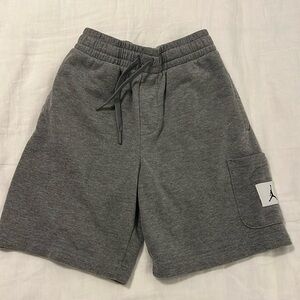 Jordan Charcoal Gray Casual Shorts, Boys Medium.